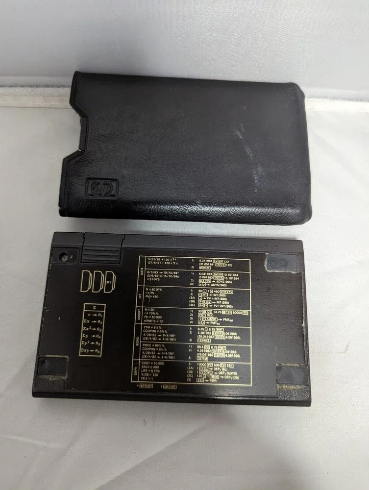 Hewlett Packard HP 12C Scientific Calculator Financial Engineering +Leather Case